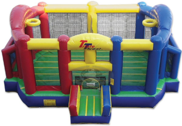 Triple Threat - Triple Threat All In One Sports Inflatable (600x600), Png Download