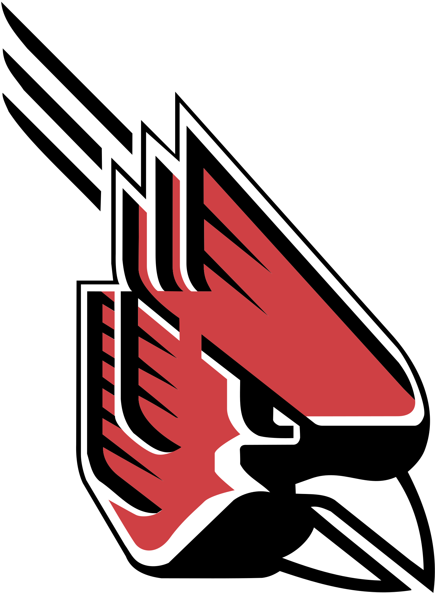 Charlie Cardinal Logo Png Transparent - Ball State University Cardinal (2400x2400), Png Download