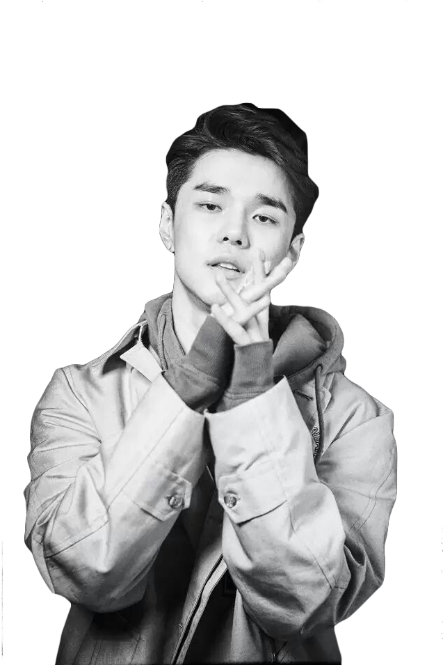 Deantrbl - Dean Kpop Black And White (667x974), Png Download