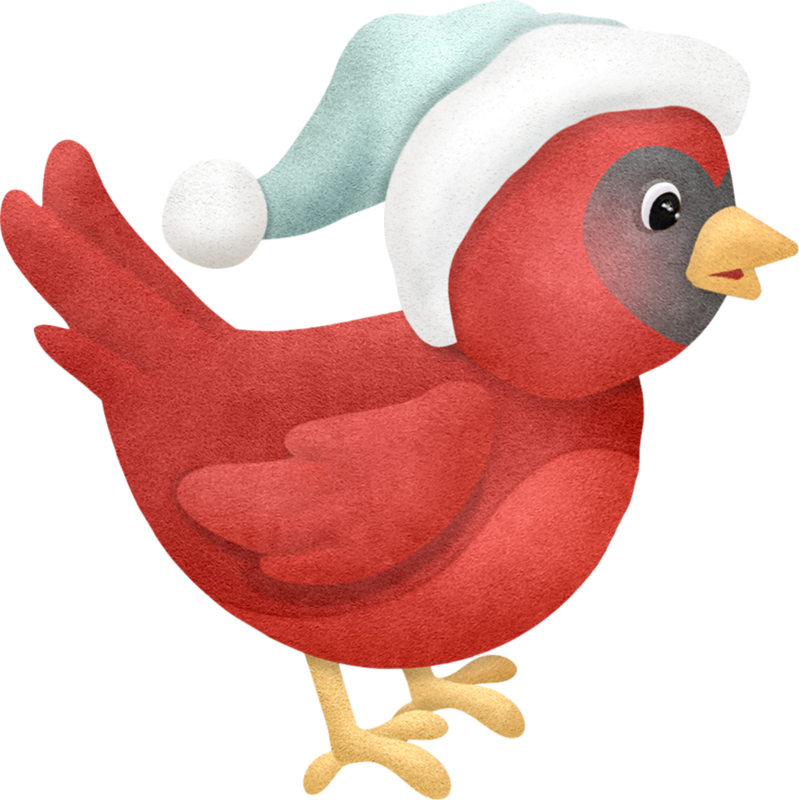 Cardinal Png Winter Clip Art And Lights - Rooster (799x800), Png Download