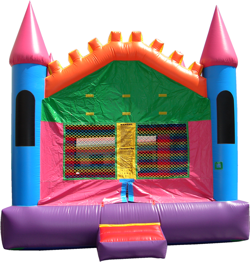 Pink Castle - Happy Jump Pink Castle 3 House Medium (900x902), Png Download
