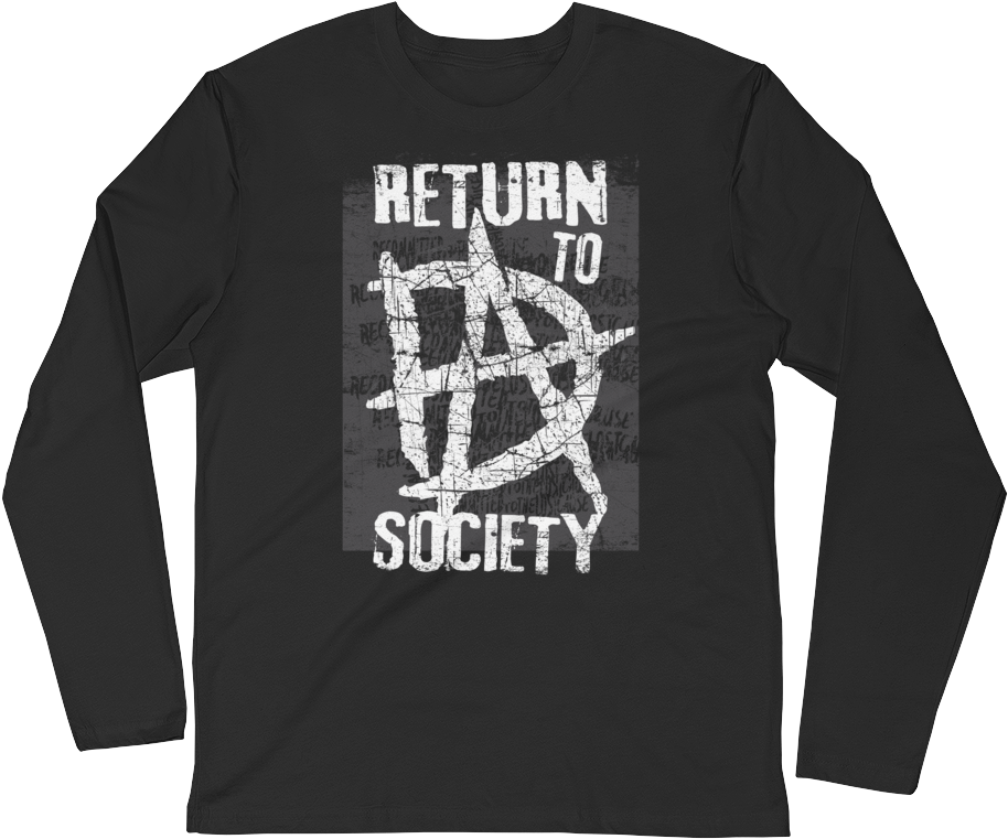 Dean Ambrose "return To Society" Long Sleeve - Dean Ambrose Return To Society T Shirt (1000x1000), Png Download