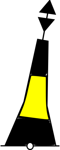 Cardinal Buoy East Png Clip Arts (243x600), Png Download