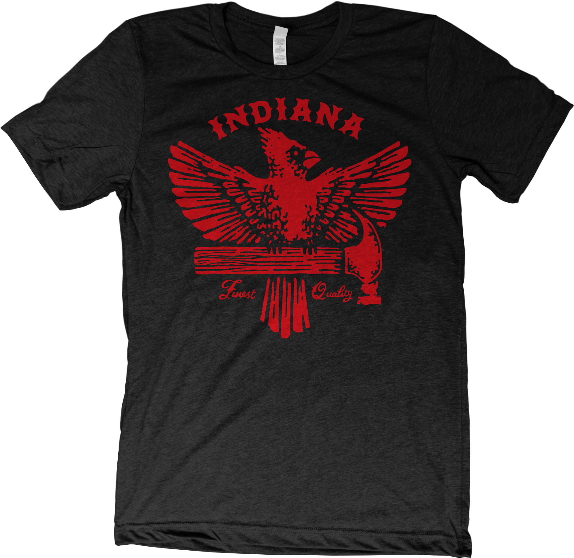 Image Of Made In Indiana Cardinal-charcoal - Goblin Italian Band T Shirt (2000x2000), Png Download