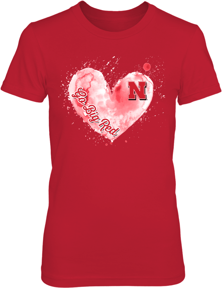Watercolor Splatter Heart Front Picture - Las Vegas 21st Birthday Shirts (1000x1000), Png Download