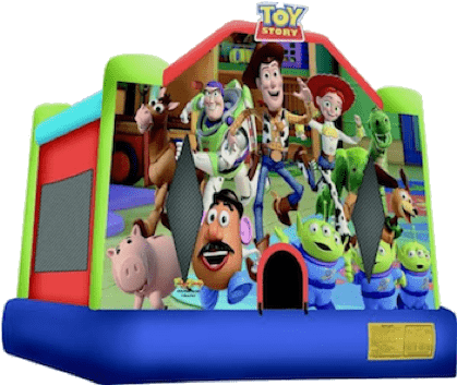 Toy Story Jumper - Toy Story Bounce House (424x423), Png Download