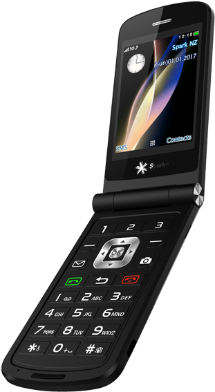 Zte R350 - Zte Flip Phone Spark (370x612), Png Download