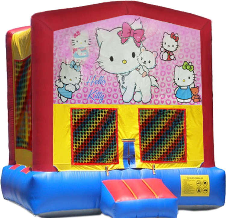 Hello Kitty Modular Bounce House - Puppy Dog Pals Bounce House (750x725), Png Download