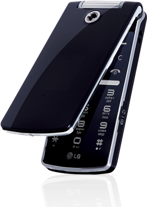 The Lg Kf305 Flip Phone - Lg Kf305 (335x495), Png Download