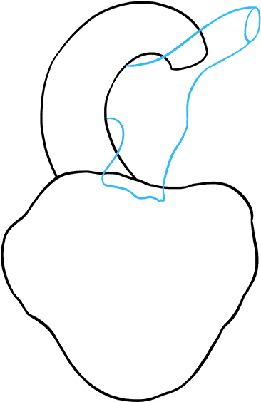 How To Draw Human Heart - Line Art (680x678), Png Download