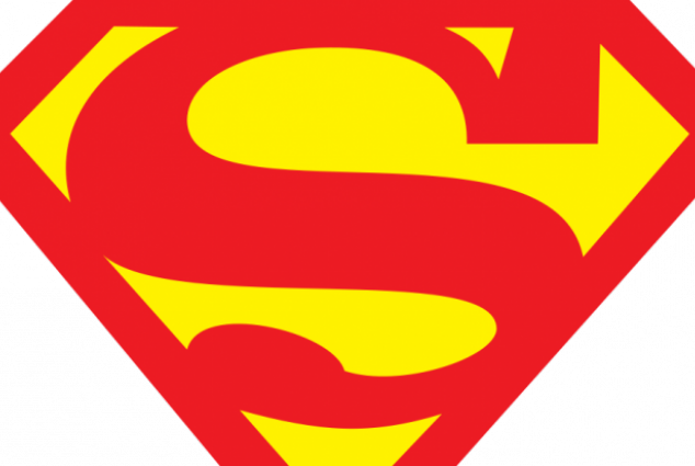 Man Of Steel - Blue And Red Superman Logo (634x425), Png Download