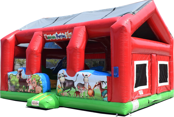 Picture - Barnyard Petting Zoo Inflatable (601x405), Png Download