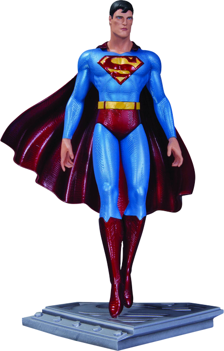 Man Of Steel Statue By Mobius - Dc Collectibles Superman The Man Of Steel Superman (446x700), Png Download