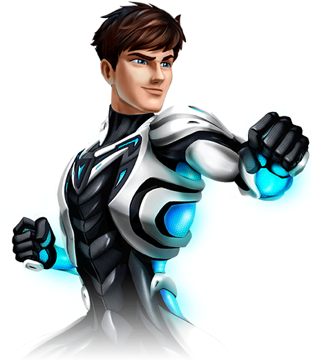 Max Steel, It Works, Sticker, Shirt, Universe, Projects, - Max Steel Superhero (455x538), Png Download