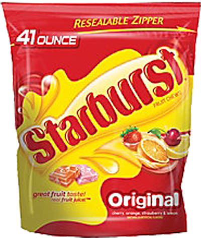 Fruit Chews Original Resealable - Starburst Candy (500x500), Png Download