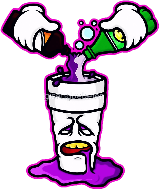 Purple Drank Png (608x726), Png Download