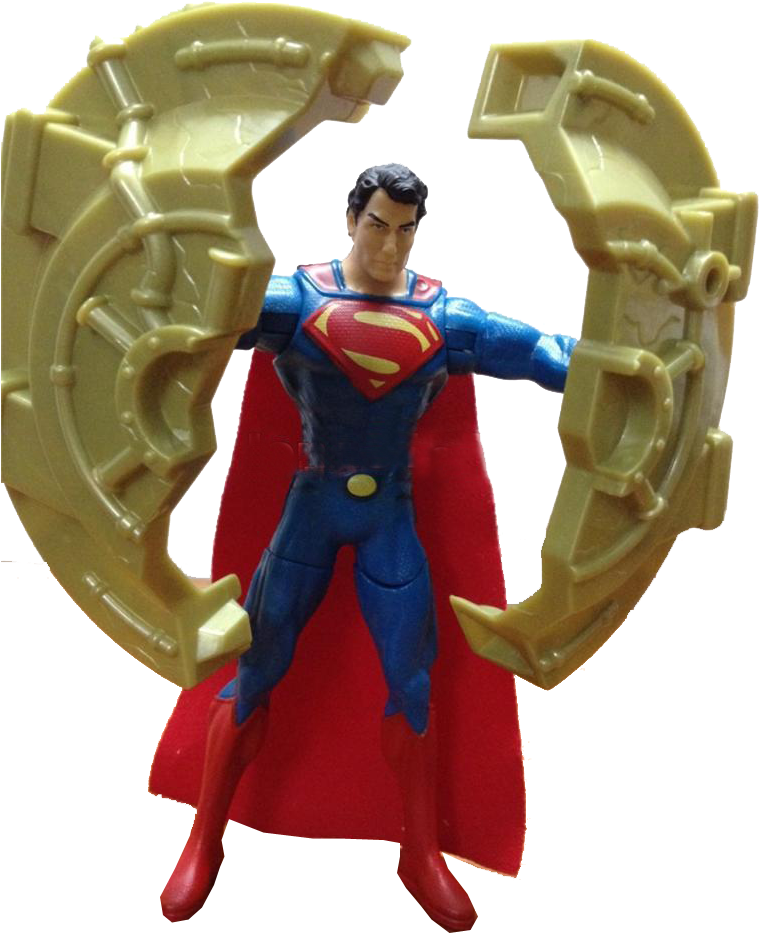Man Of Steel Figures - Superman Man Of Steel Power Attack Deluxe Figure (768x1024), Png Download