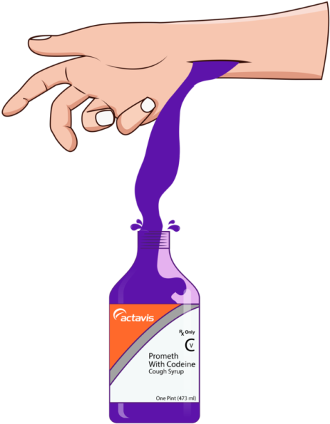 Syrup Drank - Asap Ferg Sticker (500x626), Png Download