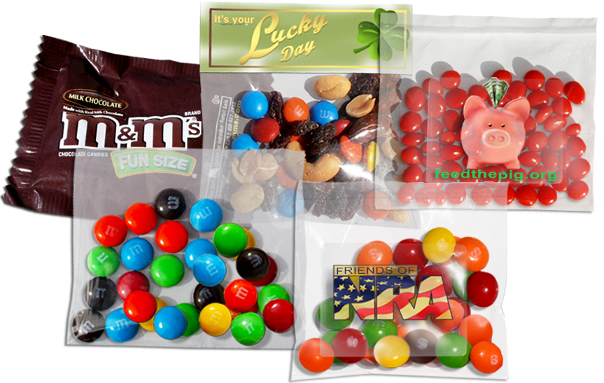 Bags With 1-oz Candy Fills - Candy (863x547), Png Download