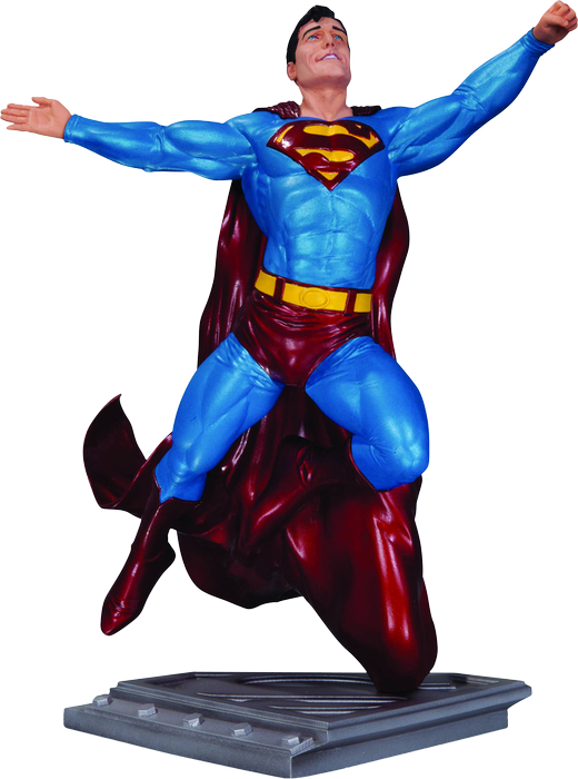 Image Is Loading Superman Man Of Steel Statue By Gary - Superman - Man Of Steel Statue By Gary Frank (520x700), Png Download