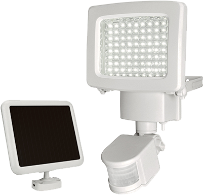 80 Led Solar Motion Light - Sunforce 80-led Solar Motion Light, White 82080 (400x400), Png Download