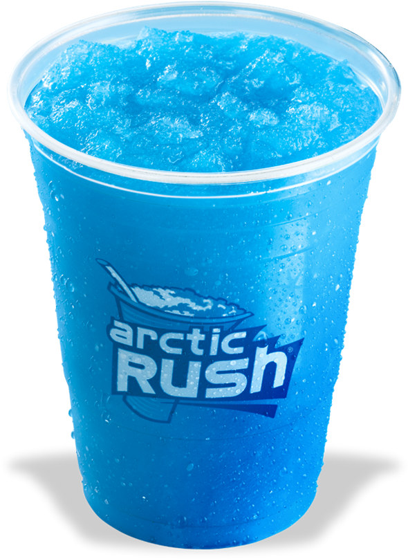 Blue Raspberry Arctic Rush® I Always Get This In A - Arctic Rush Dairy Queen (882x810), Png Download
