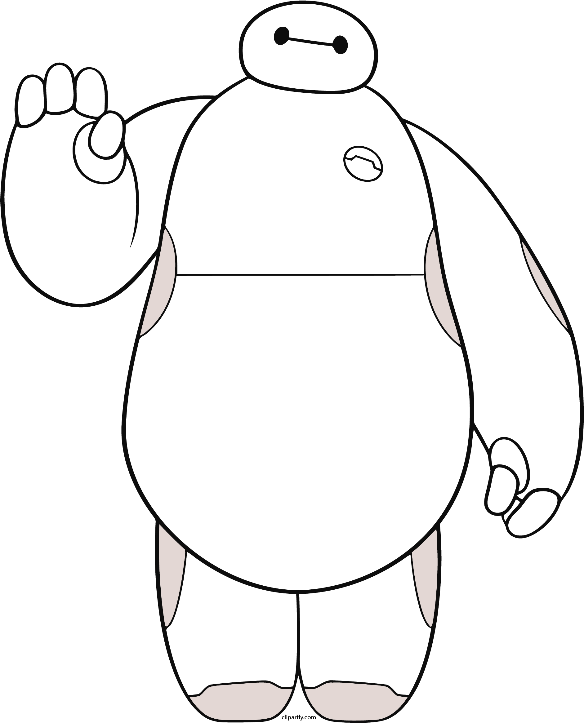 Baymax Big Png Clipartly Comclipartly Com - Big Hero 6 Full Body (1882x2349), Png Download