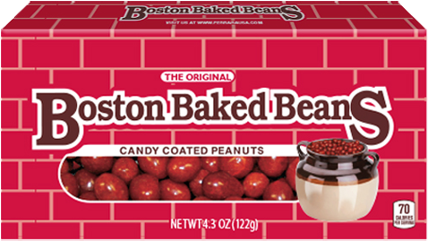 Boston Baked Beans - Boston Baked Beans Peanuts, Candy Coated - 4.3 Oz (500x500), Png Download
