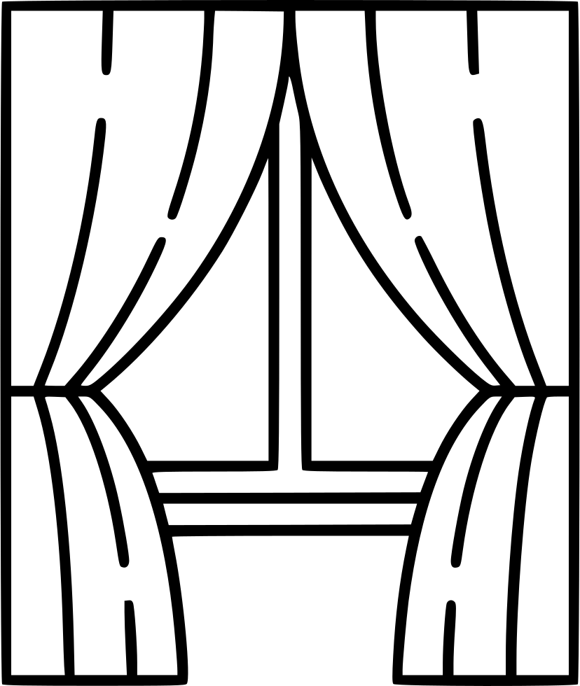 Png File - Line Drawing Of Window (828x980), Png Download