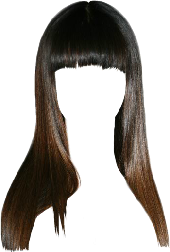 Hannah Simone Long Straight Formal Hairstyle With Blunt - Lace Wig (521x625), Png Download