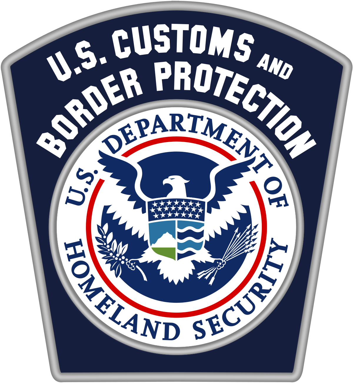Us Customs And Border Patrol Logo (1200x1300), Png Download