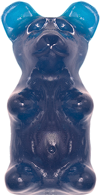 Blue Raspberry Png - Cola Giant Gummy Bear (500x500), Png Download