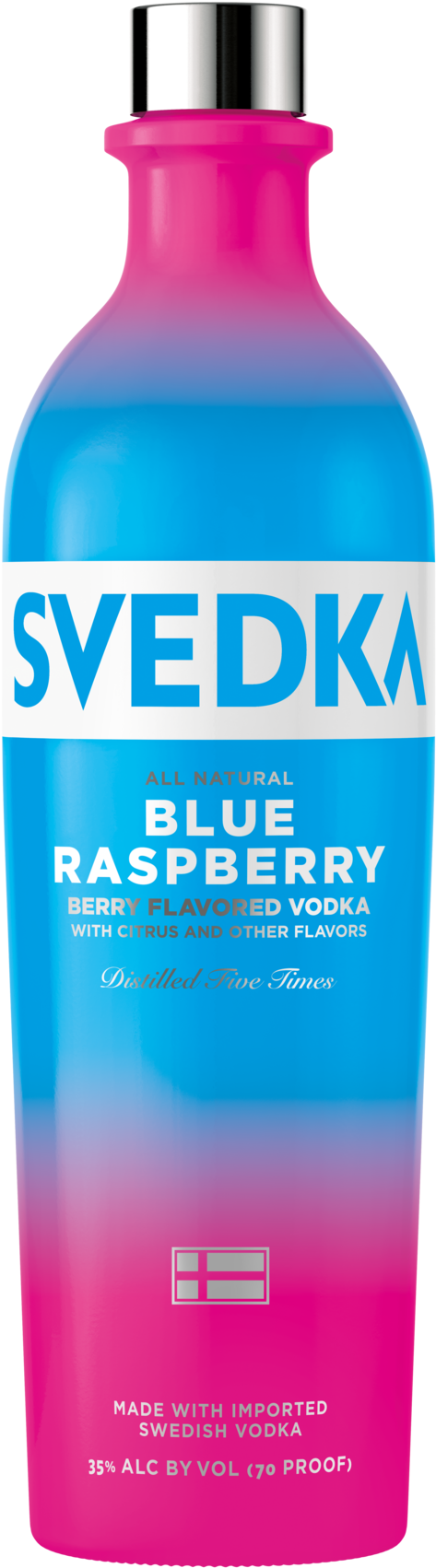 Imported Swedish Vodka - Svedka Blue Raspberry Vodka (1600x2000), Png Download