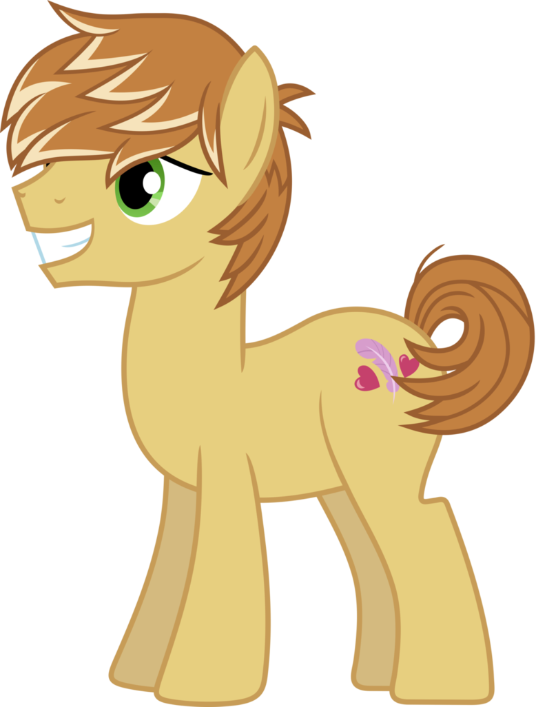 Feather Bangs Smiling By Pink1ejack - My Little Pony Feather Bang (778x1026), Png Download