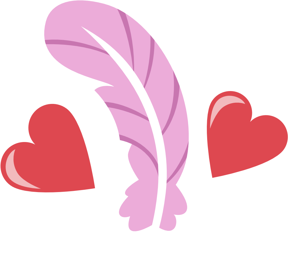 Cheezedoodle96, Cutie Mark, Cutie Mark Only, Feather, - Mlp Love Cutie Mark (1000x1000), Png Download