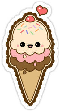 Ice Cream Shirts - Cute Ice Cream Png (375x360), Png Download