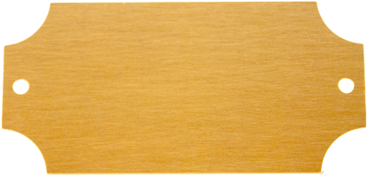 Satin X Brass Decorative Plate Clearance - Plaque Plate (500x588), Png Download