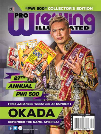 Kazuchika Okada Voted - Pwi 500 Pwi 2017 Magazine (800x450), Png Download