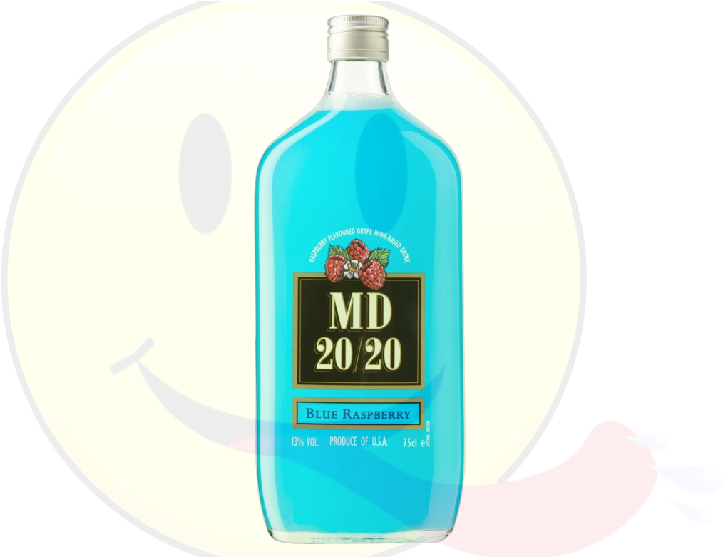 Md 20/20 Blue Raspberry 75cl (1040x780), Png Download