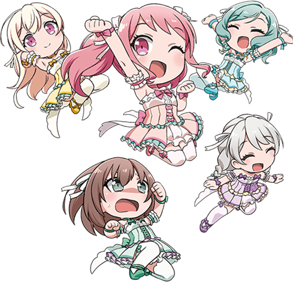 Download Pastel*palettes Image - Bang Dream Girls Band Party Pico (584x562), Png Download
