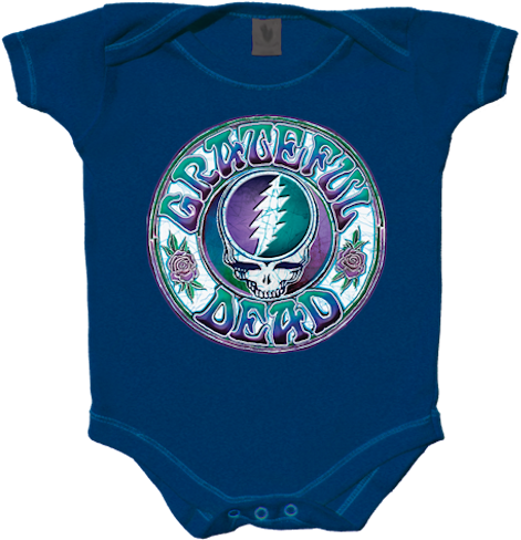Batik Stealie Infant Onesie - Grateful Dead - Syf Batik Style Sticker (475x485), Png Download