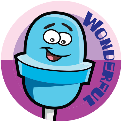 Stinky Scratch N Sniff Stickers Blue Raspberry Blow - Blow Pop Clip Art (400x400), Png Download