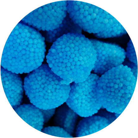 Blue Raspberry (ooo) - Blueberry Candy (1000x500), Png Download