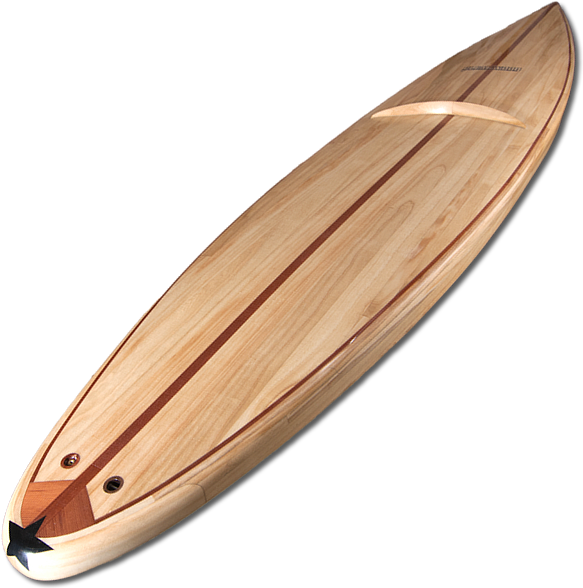 Standup Paddleboarding Surfing Clip Art Wooden Board - Wooden Surfboard Transparent Background (600x600), Png Download