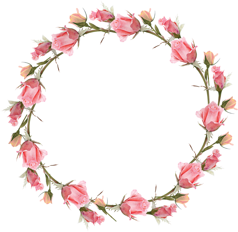 Фотки Frame Floral, Flower Frame, Wall Drawing, Borders - Круглая Цветочная Рамка Png (1024x999), Png Download