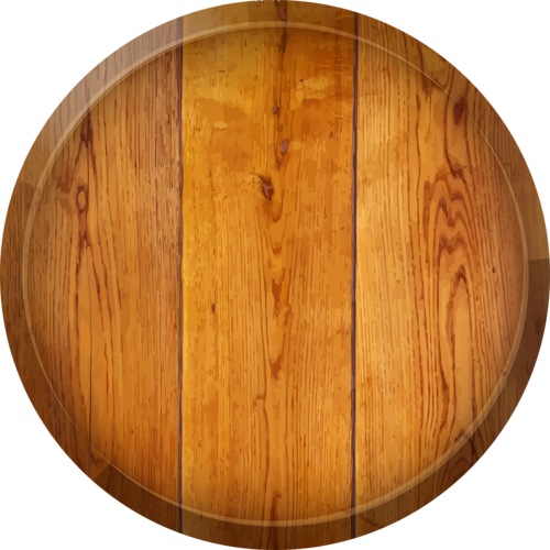 Scrapbooking, Scrapbook Paper, Scrapbook Titles, Frame - Round Wood Sign Png (500x500), Png Download