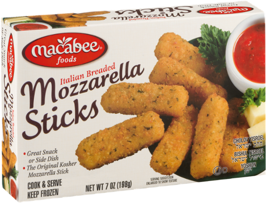 Macabee Mozzarella Sticks (600x600), Png Download