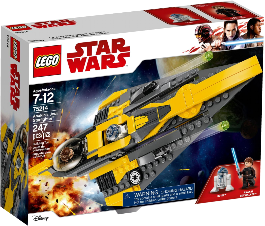 75214 Anakin's Jedi Starfighter™ - Lego Star Wars Anakin's Jedi Starfighter 75214 (1057x899), Png Download