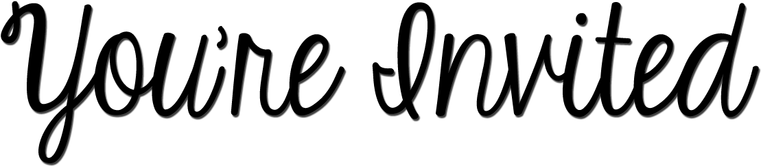 You Re Invited Clip Art - You Re Invited Png (1200x346), Png Download