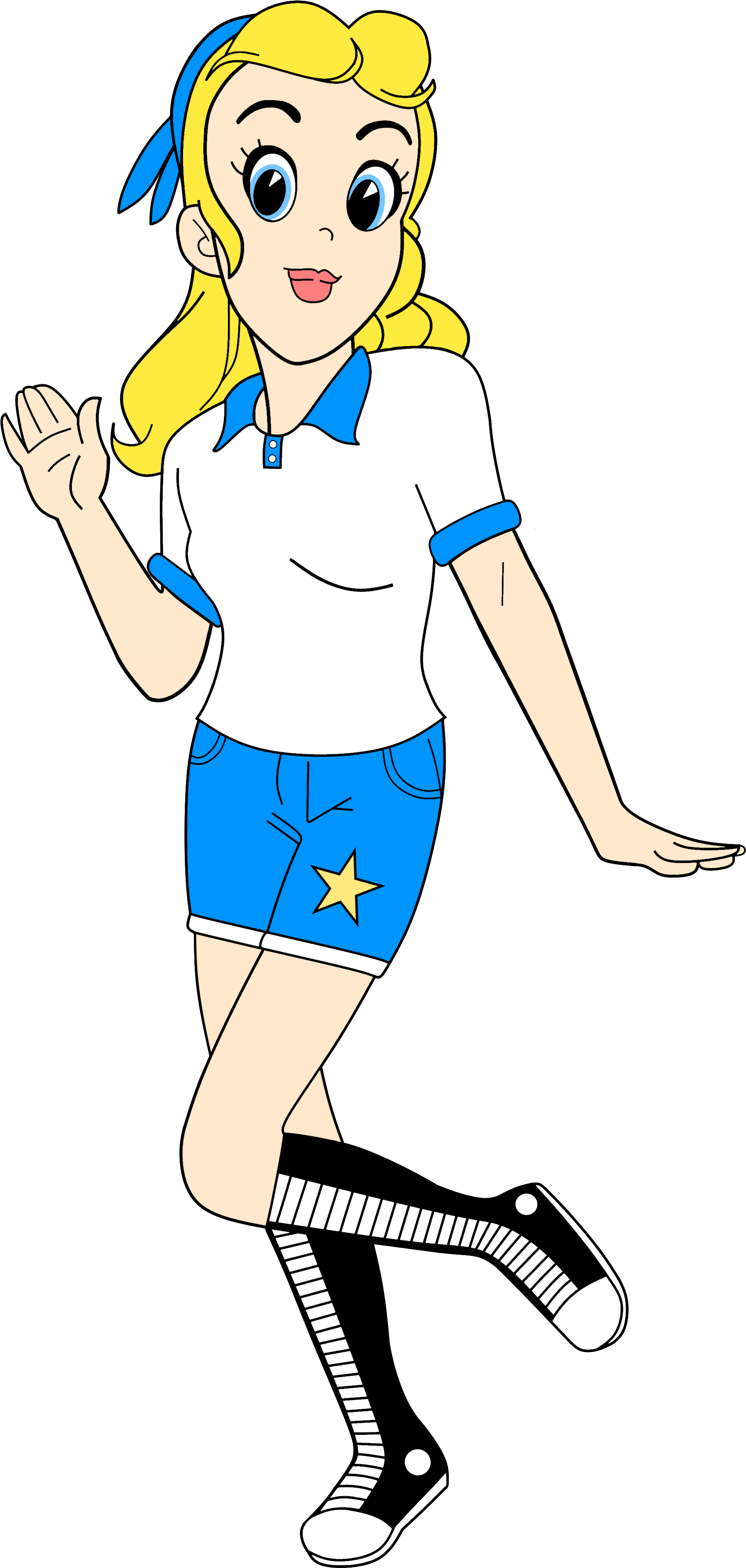 Space Jam Images Sally Swing Anime Spring Break Render - Sally Swing (1907x4002), Png Download